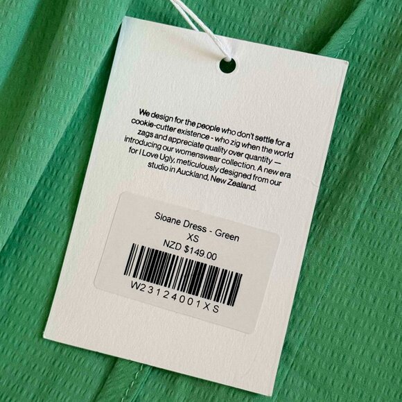 ILOVEUGLY Sloane Dress Green XS - Picture 4 of 5